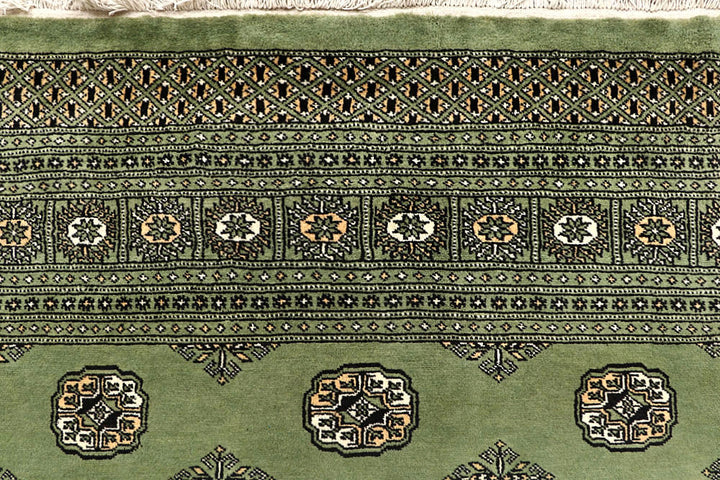 Dark Olive Green Bokhara 6' x 9' 7 - No. 60269 - ALRUG Rug Store