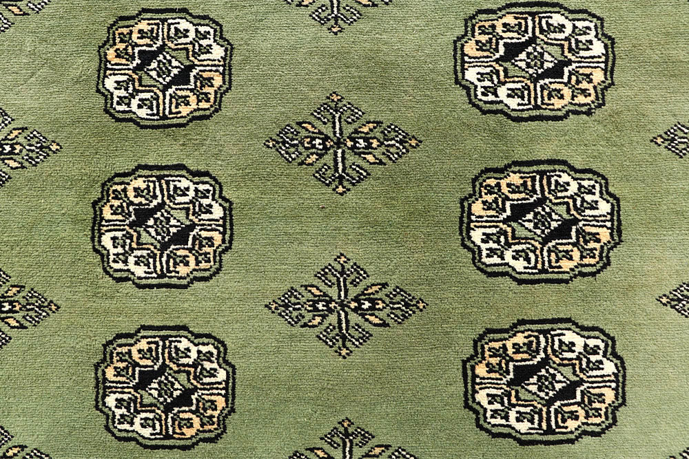 Dark Olive Green Bokhara 6' x 9' 7 - No. 60269 - ALRUG Rug Store