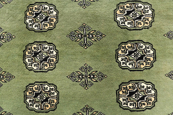 Dark Olive Green Bokhara 6' x 9' 7 - No. 60269 - ALRUG Rug Store