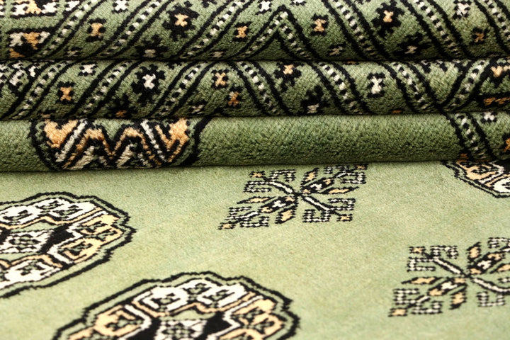 Dark Olive Green Bokhara 6' x 9' 7 - No. 60269 - ALRUG Rug Store