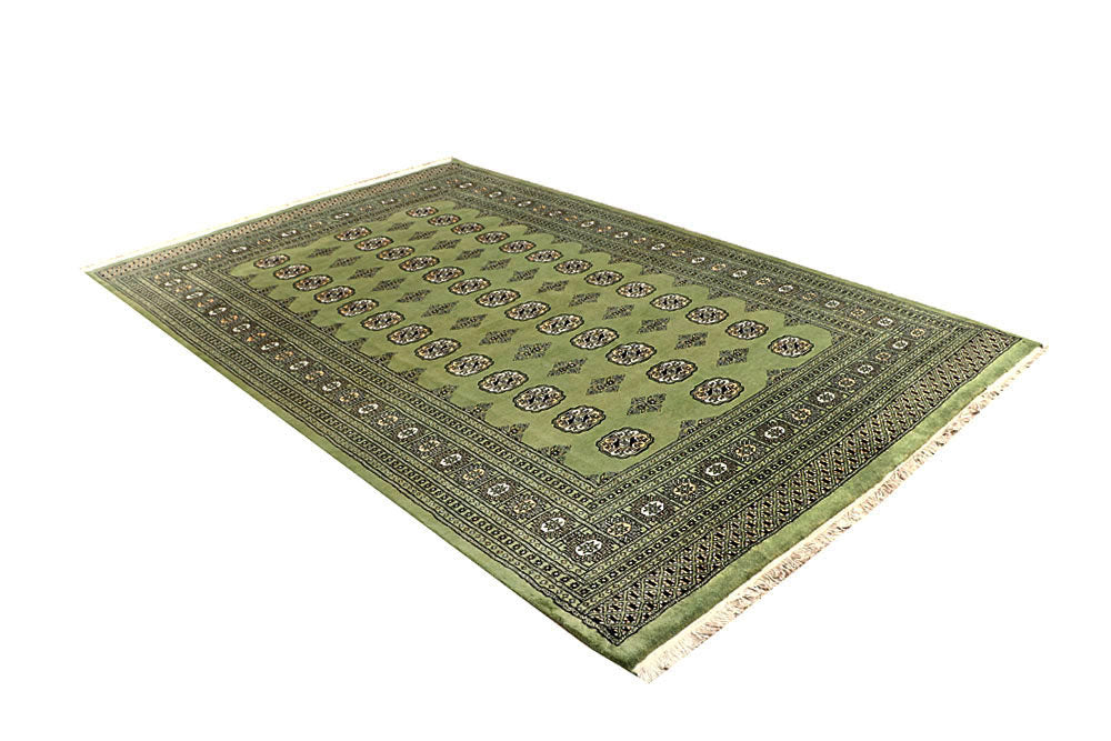 Dark Olive Green Bokhara 6' x 9' 7 - No. 60269 - ALRUG Rug Store