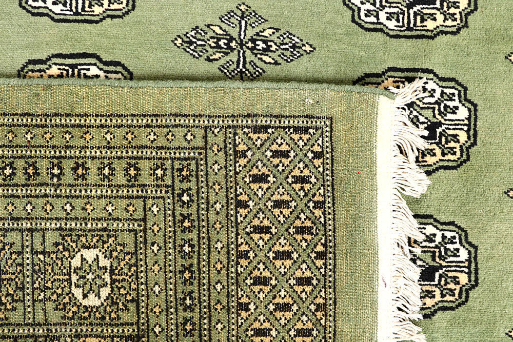 Dark Olive Green Bokhara 6' x 9' 7 - No. 60269 - ALRUG Rug Store