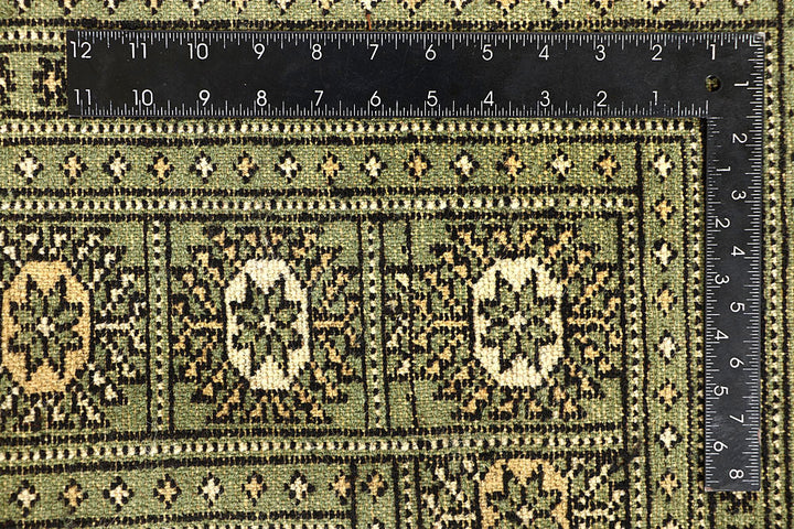 Dark Olive Green Bokhara 6' x 9' 7 - No. 60269 - ALRUG Rug Store
