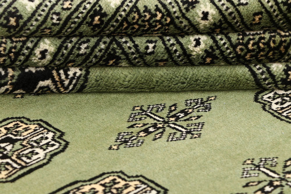 Olivedrab Bokhara 6' 1 x 9' 3 - No. 60270 - ALRUG Rug Store