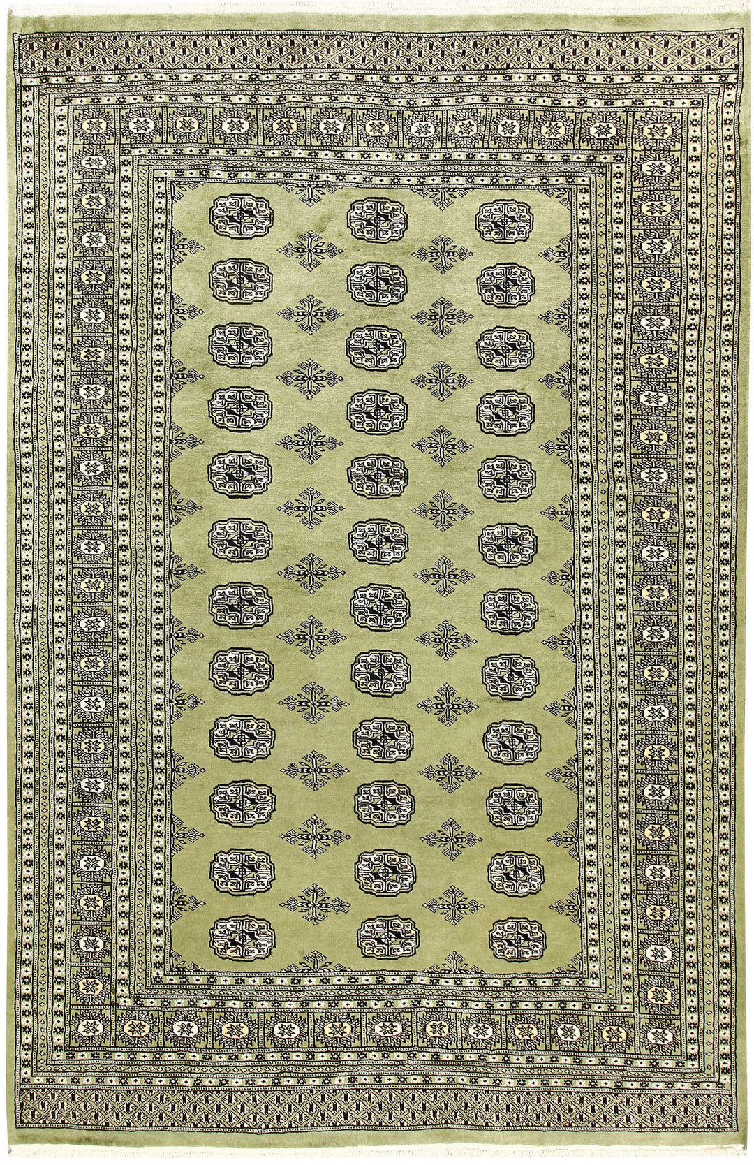 Olivedrab Bokhara 6' 1 x 9' 3 - No. 60270 - ALRUG Rug Store