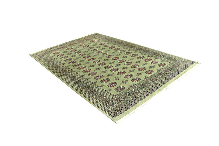 Dark Olive Green Bokhara 6' 1 x 9' 2 - No. 60271 - ALRUG Rug Store