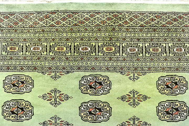 Dark Sea Green Bokhara 6' 2 x 7' 10 - No. 60273 - ALRUG Rug Store