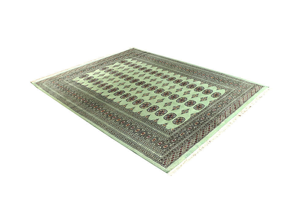 Dark Sea Green Bokhara 6' 2 x 7' 10 - No. 60273 - ALRUG Rug Store