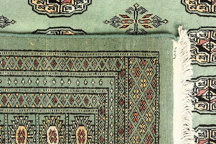 Dark Sea Green Bokhara 6' 2 x 7' 10 - No. 60273 - ALRUG Rug Store