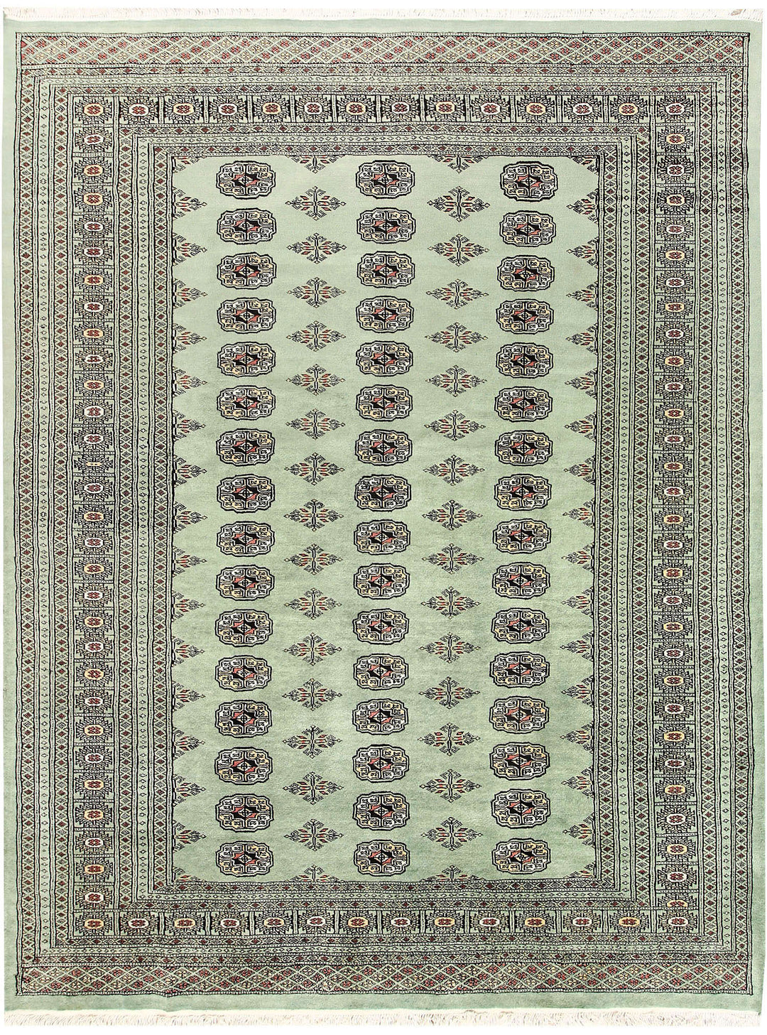 Dark Sea Green Bokhara 6' 2 x 7' 10 - No. 60273 - ALRUG Rug Store