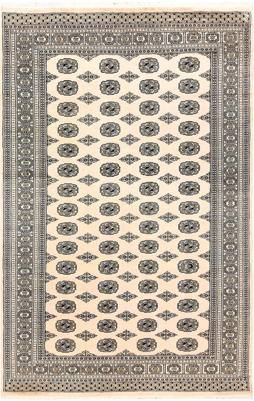 Bisque Bokhara 6' x 9' 3 - No. 60276 - ALRUG Rug Store