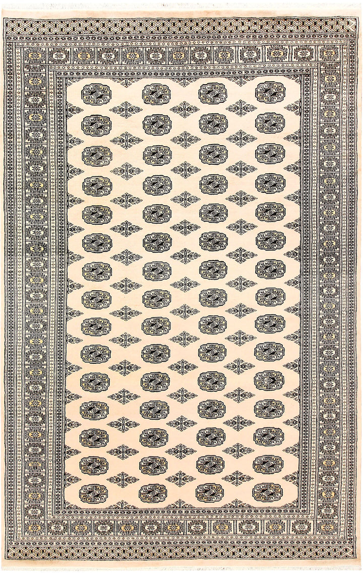 Bisque Bokhara 6' x 9' 3 - No. 60276 - ALRUG Rug Store