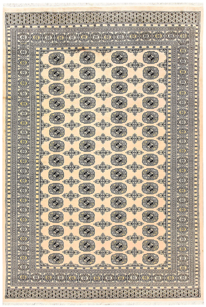 Bisque Bokhara 6'  1" x 9'  1" - No. QA84156