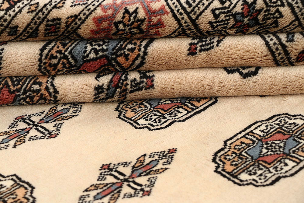 Bisque Bokhara 6' x 9' 1 - No. 60281 - ALRUG Rug Store