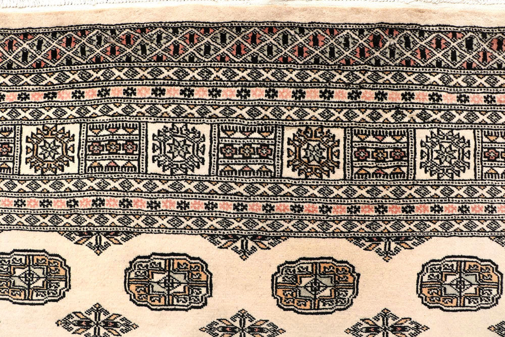 Bisque Bokhara 6' 2 x 9' 3 - No. 60282 - ALRUG Rug Store