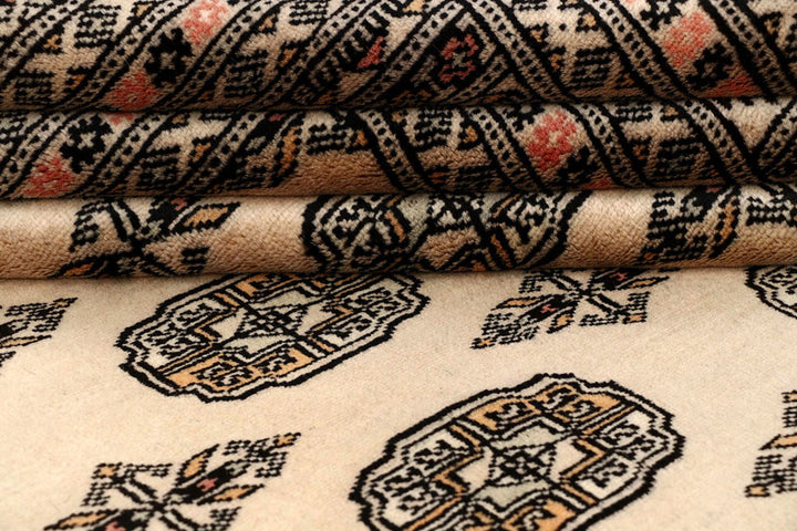 Bisque Bokhara 6' 2 x 9' 3 - No. 60282 - ALRUG Rug Store