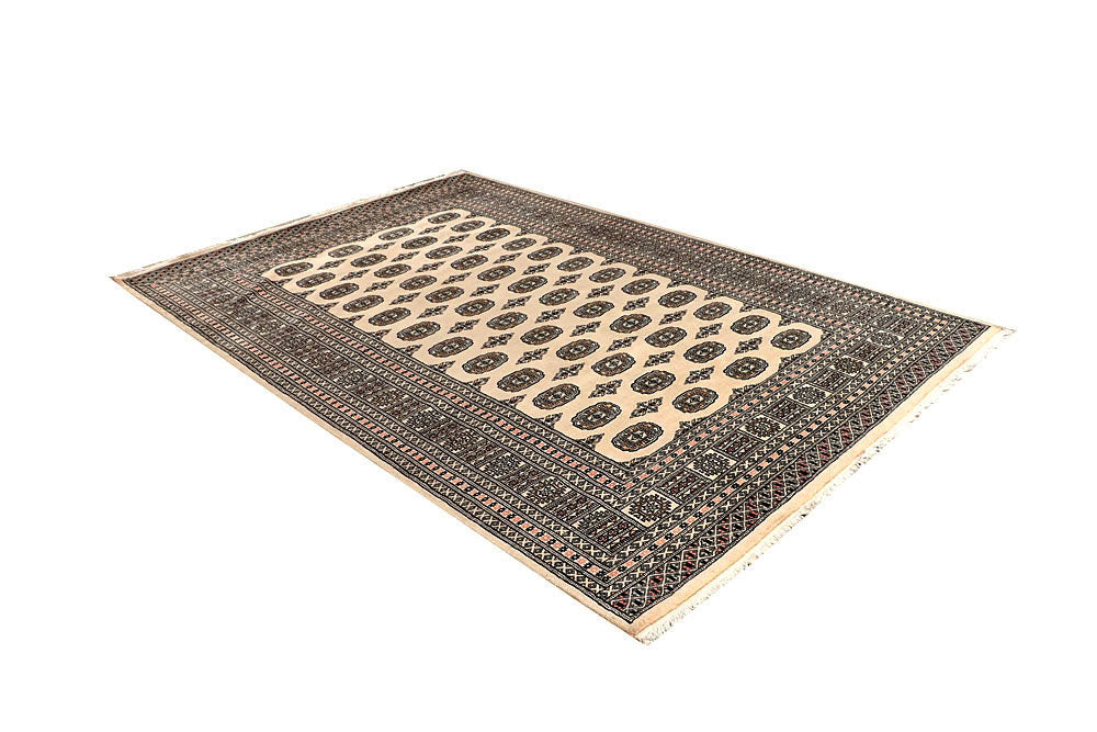 Bisque Bokhara 6' 2 x 9' 3 - No. 60282 - ALRUG Rug Store