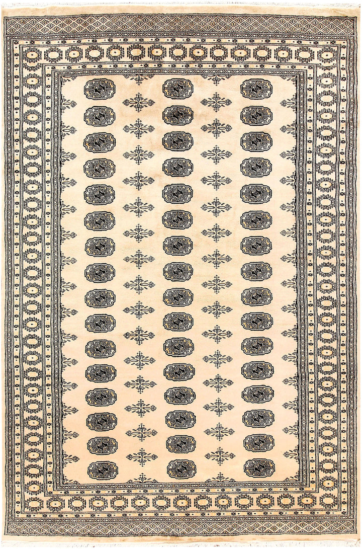 Bisque Bokhara 5' 11 x 8' 10 - No. 60283 - ALRUG Rug Store