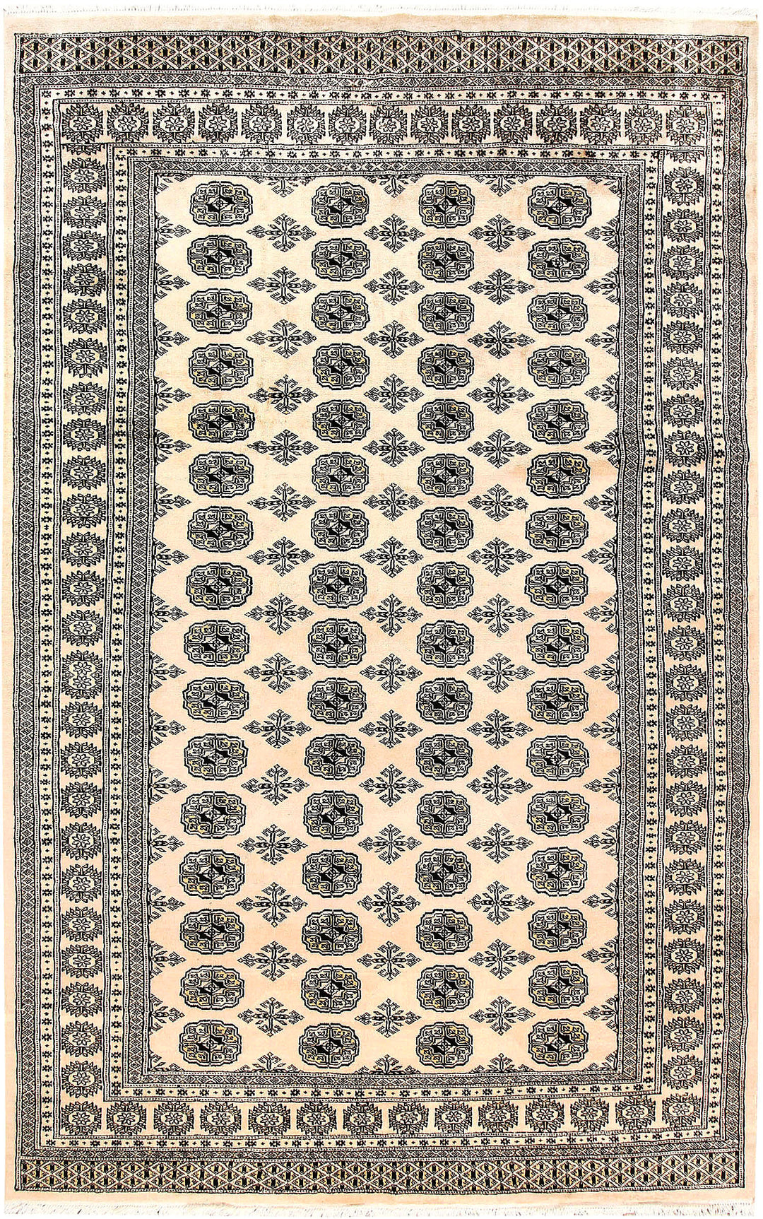 Bisque Bokhara 5' 11 x 9' 4 - No. 60284 - ALRUG Rug Store