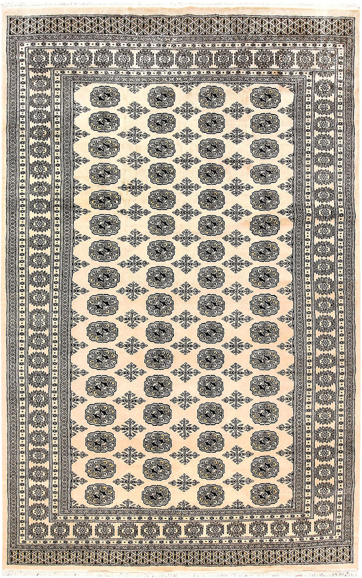 Bisque Bokhara 5' 11 x 9' 4 - No. 60284 - ALRUG Rug Store
