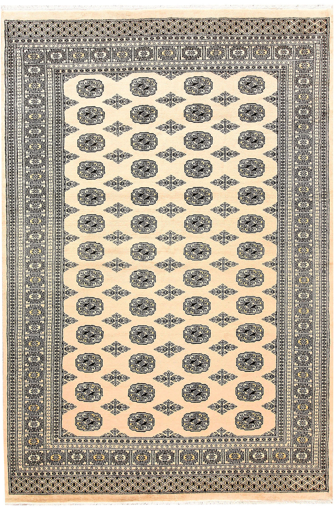 Bisque Bokhara 6' x 8' 11 - No. 60285 - ALRUG Rug Store