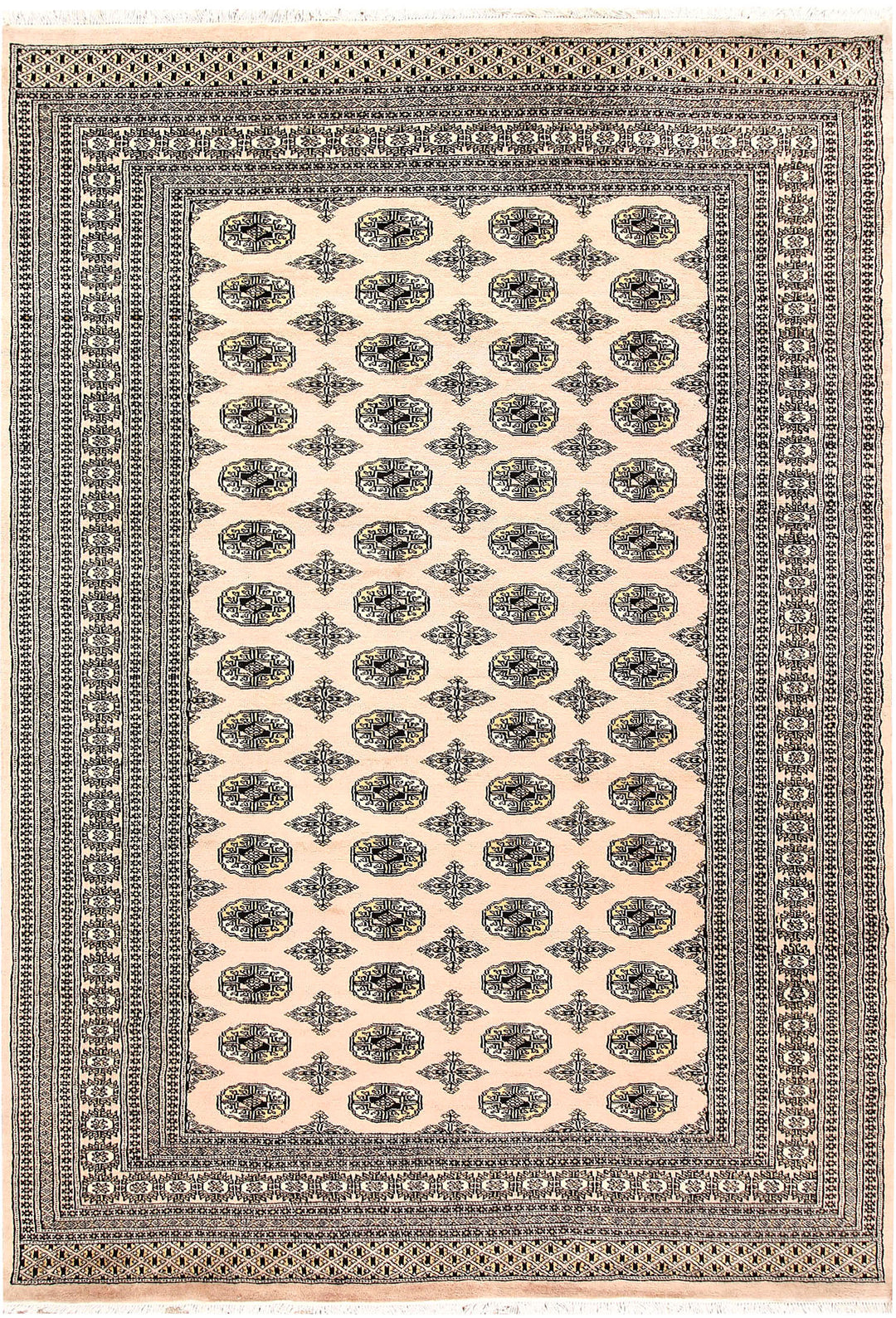 Bisque Bokhara 6' x 8' 11 - No. 60287 - ALRUG Rug Store