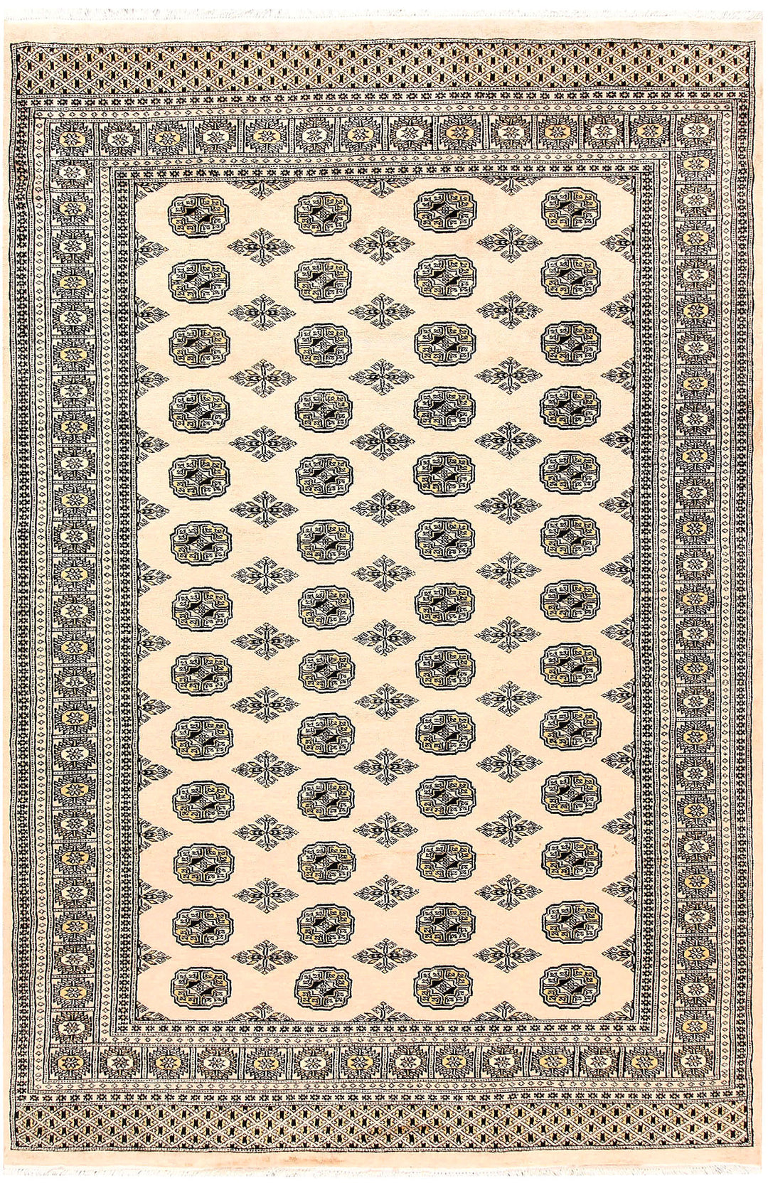 Bisque Bokhara 6' x 9' - No. 60288 - ALRUG Rug Store