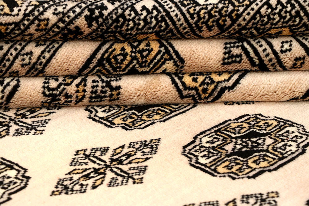 Bisque Bokhara 5' 11 x 8' 10 - No. 60290 - ALRUG Rug Store