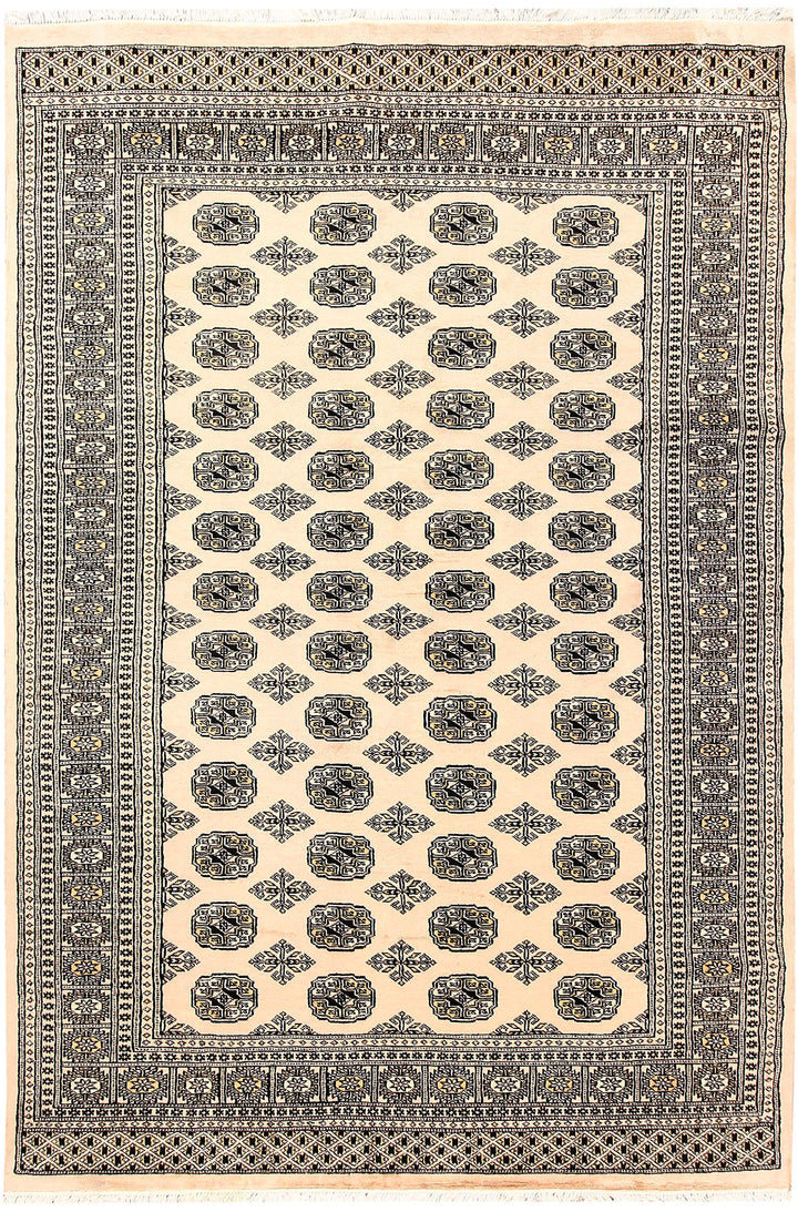 Bisque Bokhara 5' 11 x 8' 10 - No. 60290 - ALRUG Rug Store