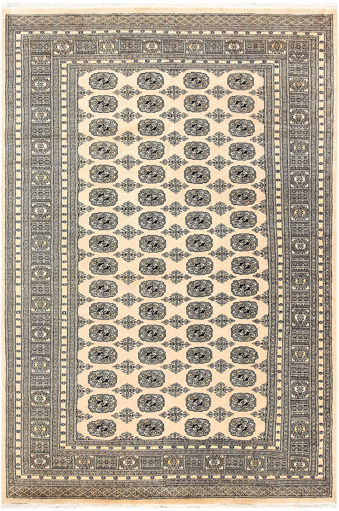 Bisque Bokhara 6' x 9' 1 - No. 60291 - ALRUG Rug Store