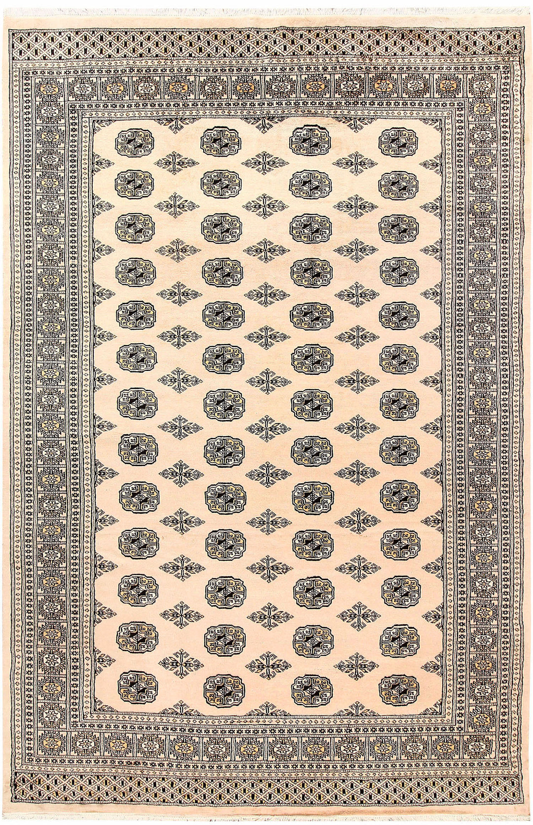 Bisque Bokhara 5' 10 x 8' 10 - No. 60292 - ALRUG Rug Store