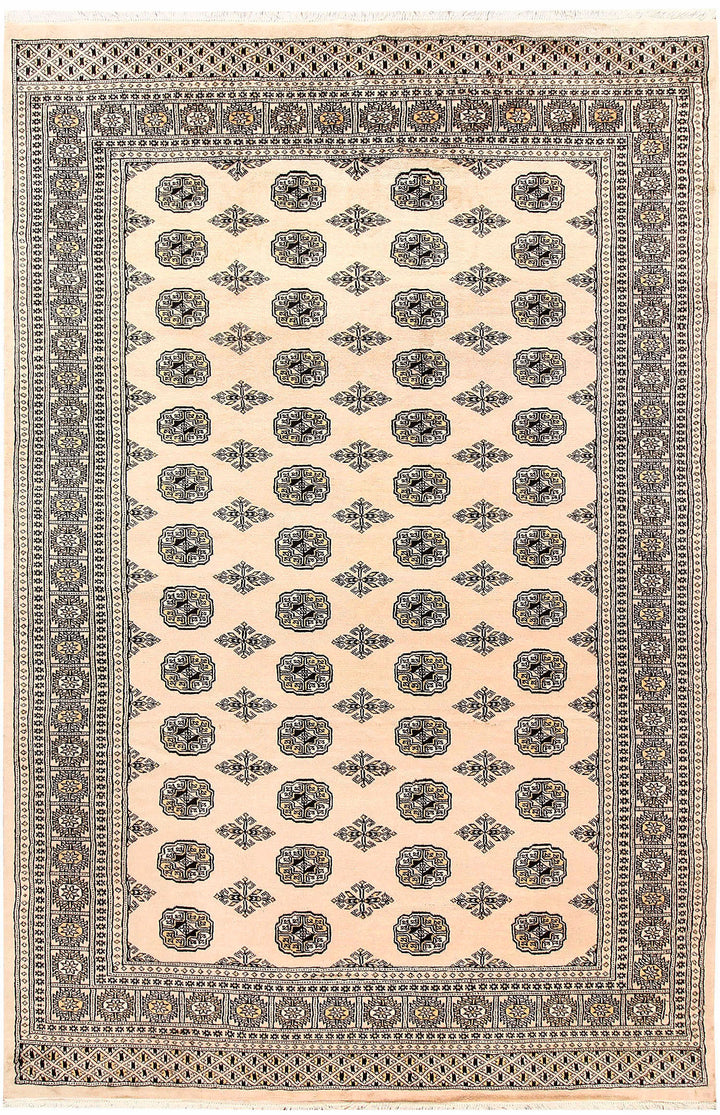 Bisque Bokhara 5' 10 x 8' 10 - No. 60292 - ALRUG Rug Store