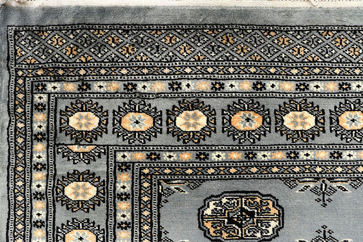 Silver Bokhara 6' x 9' 4 - No. 60298 - ALRUG Rug Store