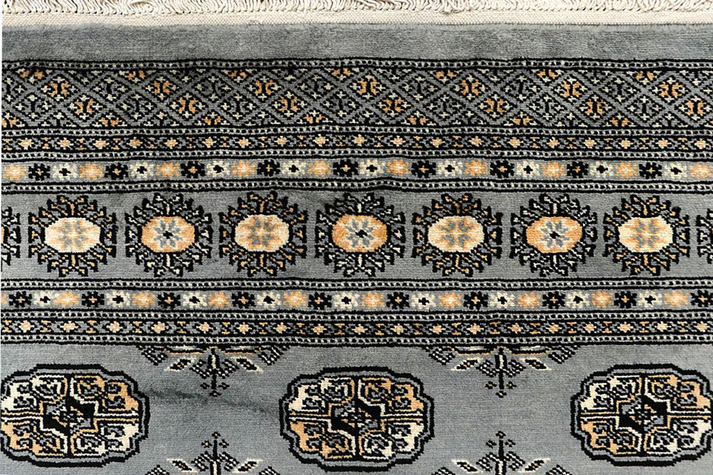 Silver Bokhara 6' x 9' 4 - No. 60298 - ALRUG Rug Store