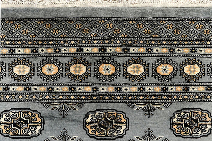 Silver Bokhara 6' x 9' 4 - No. 60298 - ALRUG Rug Store