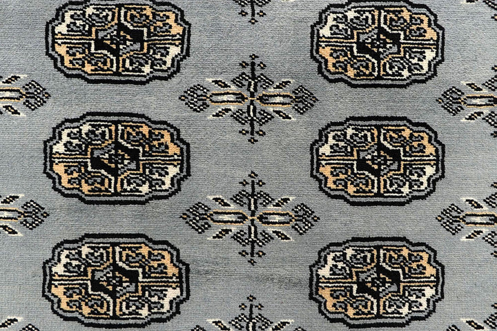 Silver Bokhara 6' x 9' 4 - No. 60298 - ALRUG Rug Store