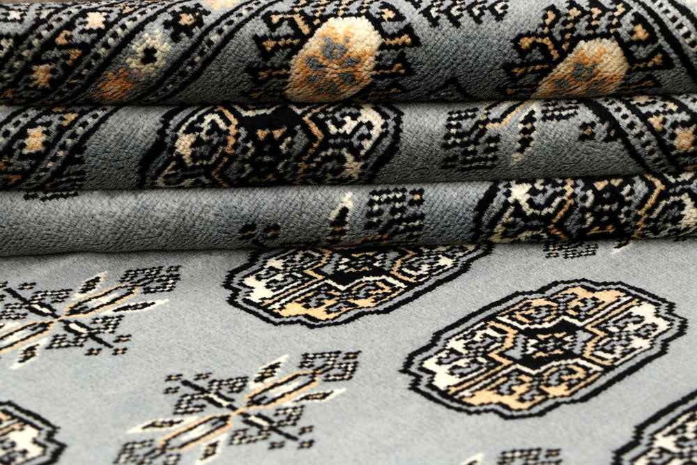 Silver Bokhara 6' x 9' 4 - No. 60298 - ALRUG Rug Store