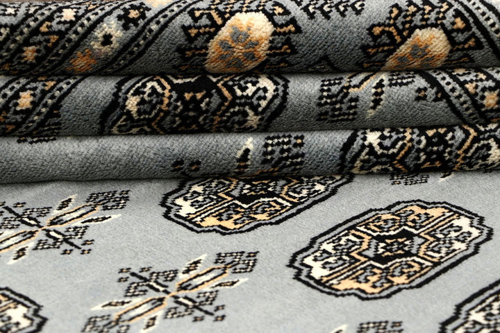 Silver Bokhara 6' x 9' 4 - No. 60298 - ALRUG Rug Store