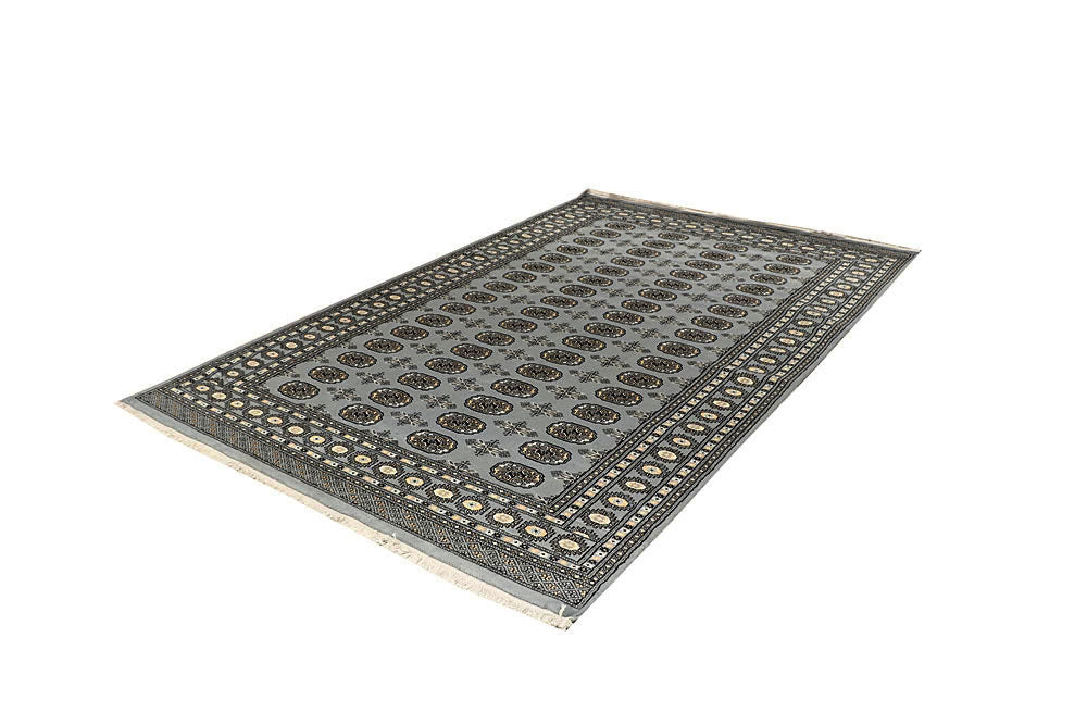 Silver Bokhara 6' x 9' 4 - No. 60298 - ALRUG Rug Store