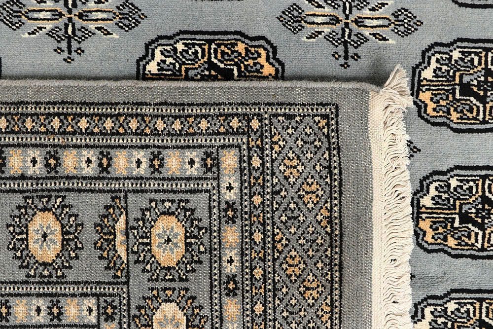 Silver Bokhara 6' x 9' 4 - No. 60298 - ALRUG Rug Store