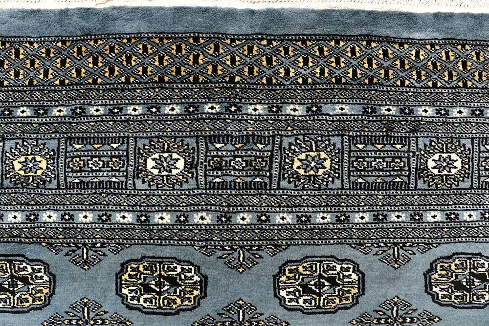 Dark Grey Bokhara 5' 11 x 9' 1 - No. 60300 - ALRUG Rug Store
