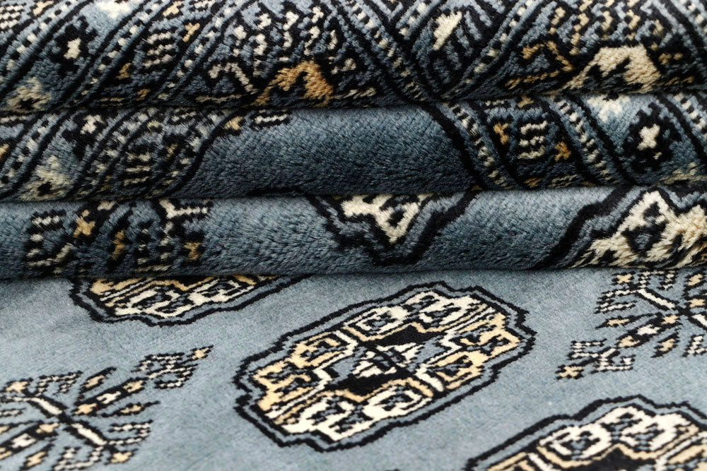 Dark Grey Bokhara 5' 11 x 9' 1 - No. 60300 - ALRUG Rug Store