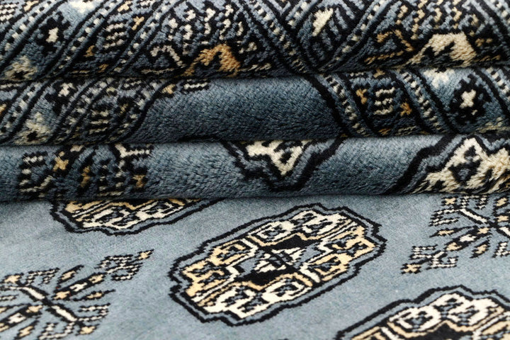 Dark Grey Bokhara 5' 11 x 9' 1 - No. 60300 - ALRUG Rug Store