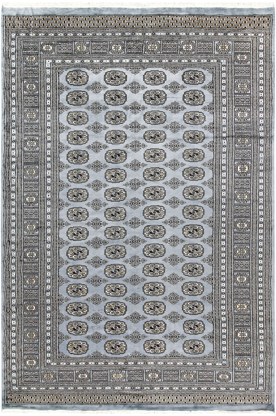 Dark Grey Bokhara 5' 11 x 9' 1 - No. 60300 - ALRUG Rug Store