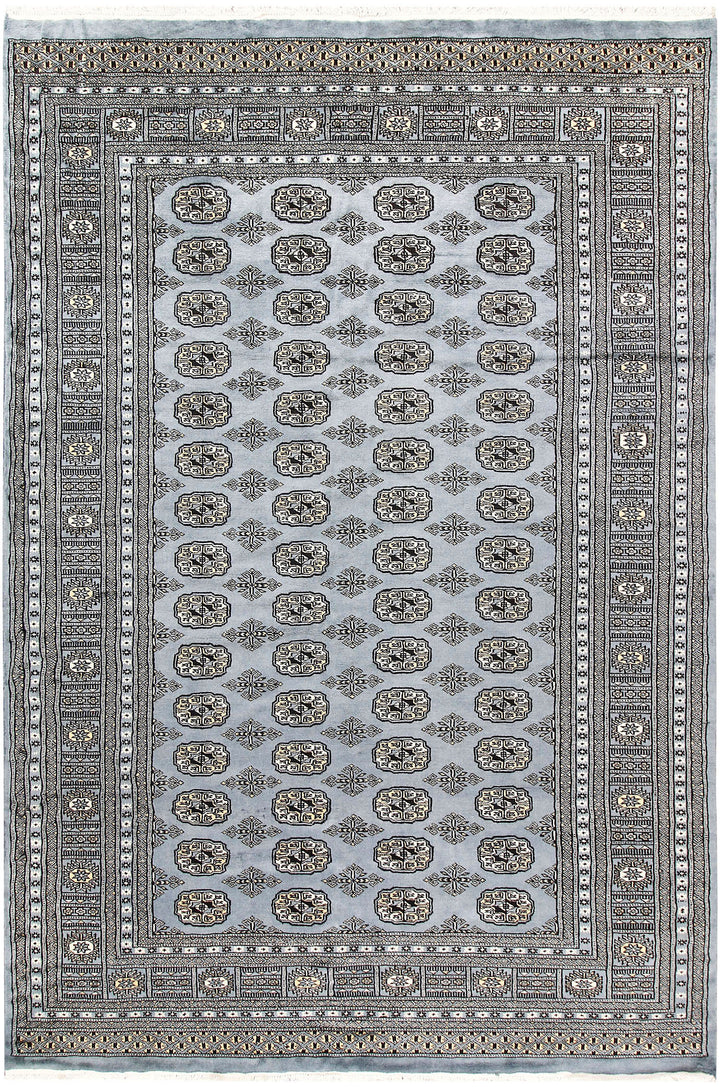 Dark Grey Bokhara 5' 11 x 9' 1 - No. 60300 - ALRUG Rug Store