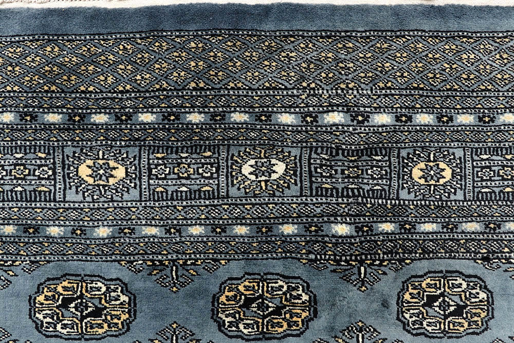 Light Slate Grey Bokhara 5' 11 x 8' 6 - No. 60301 - ALRUG Rug Store