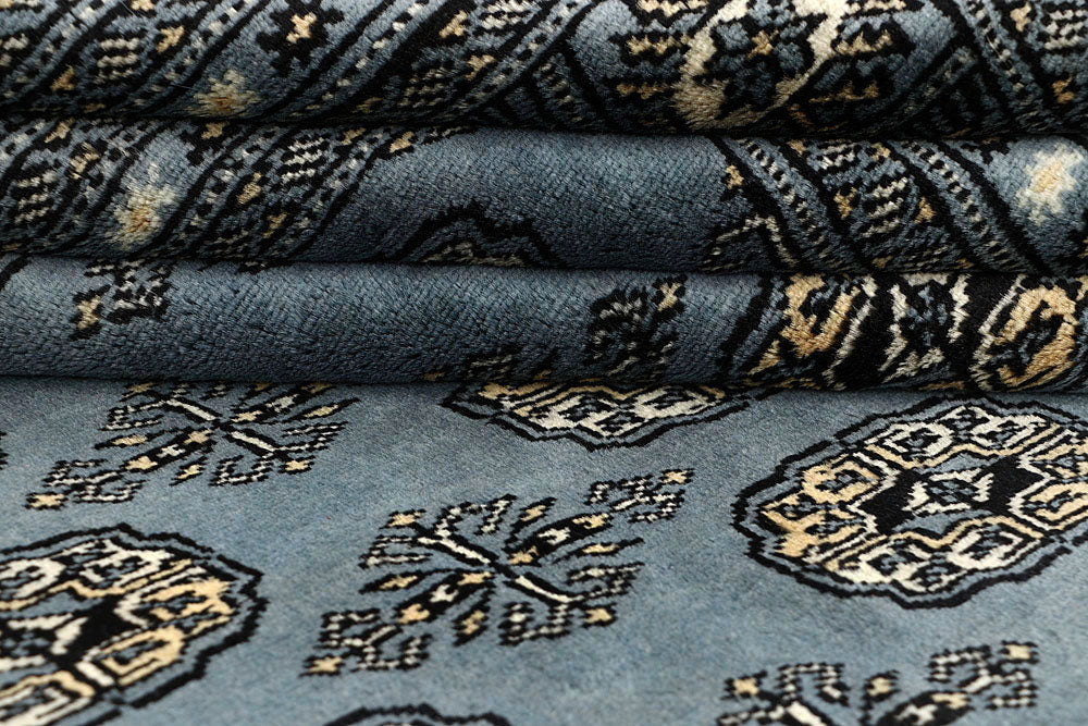 Light Slate Grey Bokhara 5' 11 x 8' 6 - No. 60301 - ALRUG Rug Store