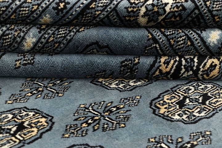 Light Slate Grey Bokhara 5' 11 x 8' 6 - No. 60301 - ALRUG Rug Store