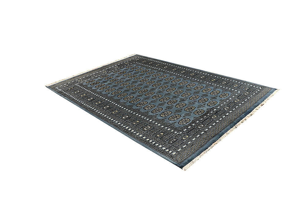 Light Slate Grey Bokhara 5' 11 x 8' 6 - No. 60301 - ALRUG Rug Store