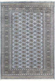 Light Slate Grey Bokhara 5' 11 x 8' 6 - No. 60301 - ALRUG Rug Store